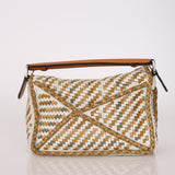 Rare Loewe Small Puzzle Bag Woven Multicolor Leather