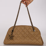 Chanel 2011 Metallic Bronze Calfskin Just Mademoiselle Bag
