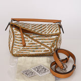 Rare Loewe Small Puzzle Bag Woven Multicolor Leather