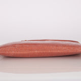 Miu Miu Peach Vernice Croc Embossed Shoulder Bag