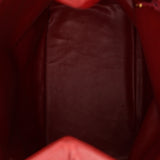 Rare Chanel 2010 Ruby Caviar Triple CC Bucket Bag