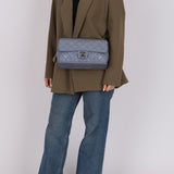 Chanel 2014 Deep Periwinkle Crinkle Calfskin Base Bag