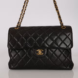 Rare Chanel 1996 Lambskin Medium Double Sided Single Flap Bag 24K GP