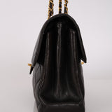 Rare Chanel 1996 Lambskin Medium Double Sided Single Flap Bag 24K GP