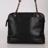 Chanel 1996 Caviar Quilted Triple CC Zip Tote 24K GP