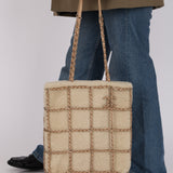 Chanel 2020 Shearling Shopping Chain Tote