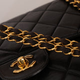 Rare Chanel 1996 Lambskin Medium Double Sided Single Flap Bag 24K GP
