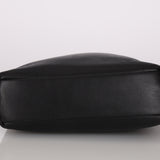 Prada Black Nappa Lambskin Buckle Shopper Tote