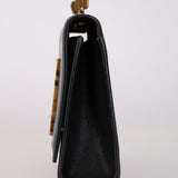 Limited Edition Saint Laurent Black Kahala Heart Chain Kate Shoulder Bag