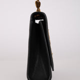 Limited Edition Saint Laurent Black Kahala Heart Chain Kate Shoulder Bag