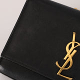 Limited Edition Saint Laurent Black Kahala Heart Chain Kate Shoulder Bag