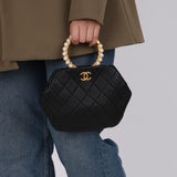 Chanel 2021 Lambskin Pearl Crown Clutch