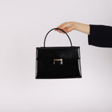 Saint Laurent Boxcalf Top Handle Kelly Bag