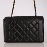 Chanel 1996 Lambskin Medium Diana Flap Bag 24K GP