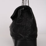 Chanel 2011 Black Calfskin Jumbo Flap Bag