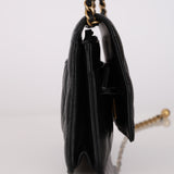 Chanel 2022 Lambskin Pearl Crush Turnlock Wallet on Chain AGHW