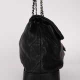 Chanel 2011 Black Calfskin Jumbo Flap Bag