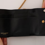 Saint Laurent Rider Kisslock Wallet on Strap