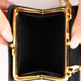 Saint Laurent Rider Kisslock Wallet on Strap