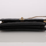 Chanel 2022 Lambskin Pearl Crush Turnlock Wallet on Chain AGHW