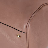 Gucci Taupe Calfskin Bamboo Shopper Medium Boston Bag