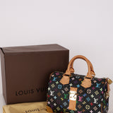 Limited Edition Louis Vuitton Speedy 30 Takashi Murakami Black Multicolor Monogram