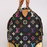 Limited Edition Louis Vuitton Speedy 30 Takashi Murakami Black Multicolor Monogram