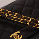 Chanel 1995 Lambskin Medium Diana Flap 24K GP