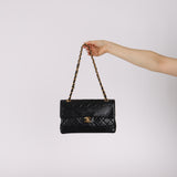 Chanel 1990 Lambskin Single Flap Bag 24K GP