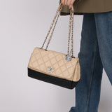 Chanel 2014 Bicolor Medallion Flap Bag
