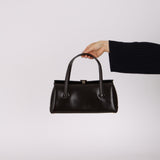 Gucci Chocolate Brown Boxcalf 1960s Boston Bag