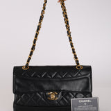 Chanel 1990 Lambskin Single Flap Bag 24K GP