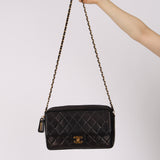 Chanel 1996 Lambskin Tassel Turnlock Camera Bag 24K GP
