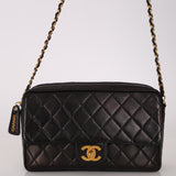 Chanel 1996 Lambskin Tassel Turnlock Camera Bag 24K GP