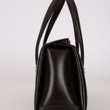 Gucci Chocolate Brown Boxcalf 1960s Boston Bag