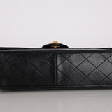 Chanel 1990 Lambskin Single Flap Bag 24K GP