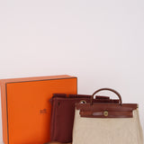 Hermès Herbag 31 Rouge H Toile and Vache Hunter 2002 GHW