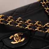 Chanel 1990 Lambskin Single Flap Bag 24K GP