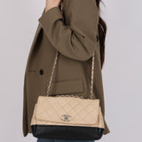 Chanel 2014 Bicolor Medallion Flap Bag