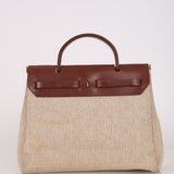 Hermès Herbag 31 Rouge H Toile and Vache Hunter 2002 GHW