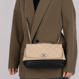 Chanel 2014 Bicolor Medallion Flap Bag