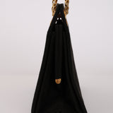 Chanel 1980s Suede Mademoiselle Chain Evening Bag 24K GP