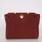 Hermès Herbag 31 Rouge H Toile and Vache Hunter 2002 GHW