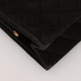 Chanel 1980s Suede Mademoiselle Chain Evening Bag 24K GP