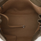 Chanel 2012 Olive Lambskin Hamptons CC Accordion Flap Bag