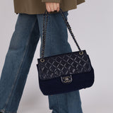Limited Edition Chanel 2016 Paris-Dallas Wool and Calfskin Flap Bag