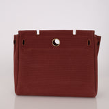 Hermès Herbag 31 Rouge H Toile and Vache Hunter 2002 GHW