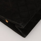 Chanel 1980s Suede Mademoiselle Chain Evening Bag 24K GP