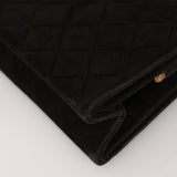 Chanel 1980s Suede Mademoiselle Chain Evening Bag 24K GP