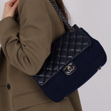 Limited Edition Chanel 2016 Paris-Dallas Wool and Calfskin Flap Bag